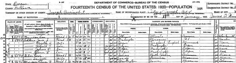 1920JosephCensus